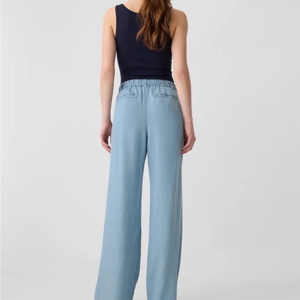 NWT  Gap Factory TENCEL™ Lyocell Easy Wide-Leg Trousers sz 14 - Picture 2 of 10
